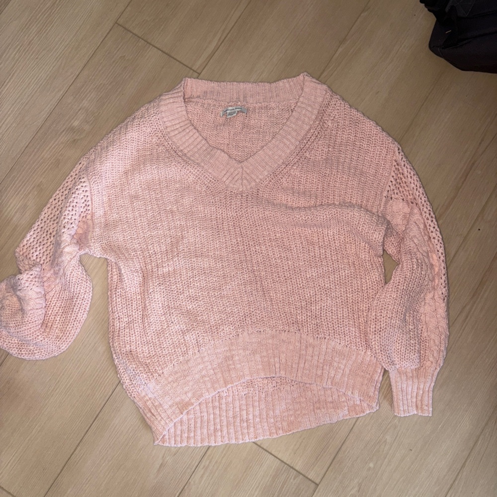 American Eagle Outfitters Soft Pink Cowl Neck Sweater